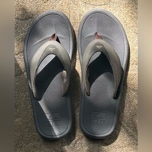 Reef Men's Modern Flip Flop Black Tan  Synthetic Size 10